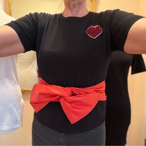 Gianfranco Ferre Red Leather Belt